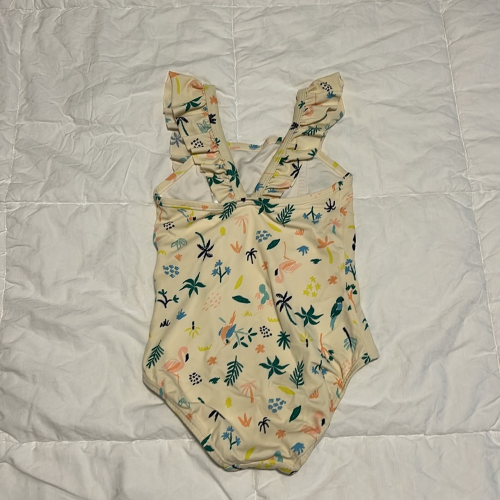Floral Ruffle Swimsuit - Picture 2 of 3